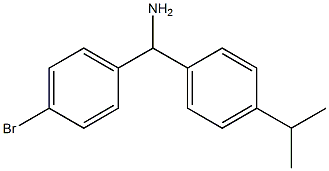 (4-bromophenyl)[4-(propan-2-yl)phenyl]methanamine 구조식 이미지