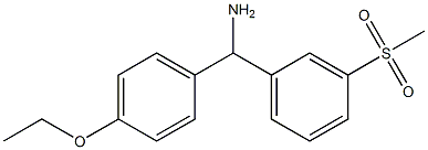 (4-ethoxyphenyl)(3-methanesulfonylphenyl)methanamine Structure