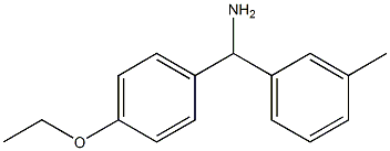 (4-ethoxyphenyl)(3-methylphenyl)methanamine Structure