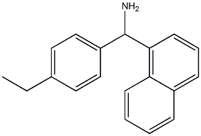 (4-ethylphenyl)(naphthalen-1-yl)methanamine Structure