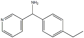 (4-ethylphenyl)(pyridin-3-yl)methanamine Structure