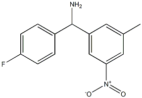 (4-fluorophenyl)(3-methyl-5-nitrophenyl)methanamine 구조식 이미지