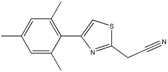 (4-mesityl-1,3-thiazol-2-yl)acetonitrile 구조식 이미지