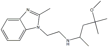 (4-methoxy-4-methylpentan-2-yl)[2-(2-methyl-1H-1,3-benzodiazol-1-yl)ethyl]amine Structure