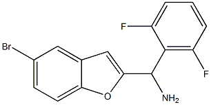 (5-bromo-1-benzofuran-2-yl)(2,6-difluorophenyl)methanamine 구조식 이미지