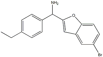 (5-bromo-1-benzofuran-2-yl)(4-ethylphenyl)methanamine Structure