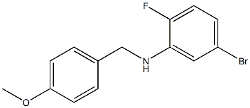 (5-bromo-2-fluorophenyl)(4-methoxyphenyl)methylamine Structure