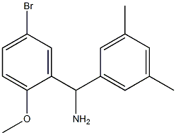 (5-bromo-2-methoxyphenyl)(3,5-dimethylphenyl)methanamine 구조식 이미지