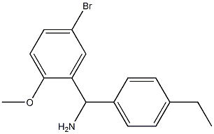 (5-bromo-2-methoxyphenyl)(4-ethylphenyl)methanamine Structure