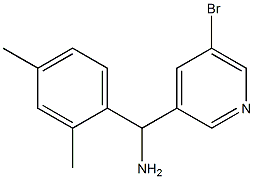 (5-bromopyridin-3-yl)(2,4-dimethylphenyl)methanamine Structure