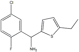 (5-chloro-2-fluorophenyl)(5-ethylthiophen-2-yl)methanamine 구조식 이미지