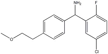 (5-chloro-2-fluorophenyl)[4-(2-methoxyethyl)phenyl]methanamine Structure