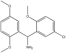 (5-chloro-2-methoxyphenyl)(2,5-dimethoxyphenyl)methanamine Structure