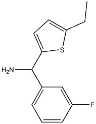 (5-ethylthiophen-2-yl)(3-fluorophenyl)methanamine 구조식 이미지