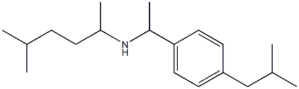 (5-methylhexan-2-yl)({1-[4-(2-methylpropyl)phenyl]ethyl})amine Structure