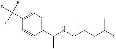 (5-methylhexan-2-yl)({1-[4-(trifluoromethyl)phenyl]ethyl})amine Structure