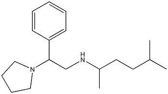 (5-methylhexan-2-yl)[2-phenyl-2-(pyrrolidin-1-yl)ethyl]amine 구조식 이미지