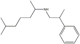 (6-methylheptan-2-yl)(2-phenylpropyl)amine Structure