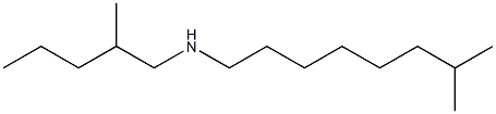 (7-methyloctyl)(2-methylpentyl)amine Structure