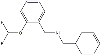 (cyclohex-3-en-1-ylmethyl)({[2-(difluoromethoxy)phenyl]methyl})amine Structure
