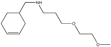 (cyclohex-3-en-1-ylmethyl)[3-(2-methoxyethoxy)propyl]amine Structure