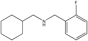 (cyclohexylmethyl)[(2-fluorophenyl)methyl]amine Structure