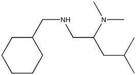 (cyclohexylmethyl)[2-(dimethylamino)-4-methylpentyl]amine 구조식 이미지