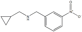 (cyclopropylmethyl)[(3-nitrophenyl)methyl]amine Structure