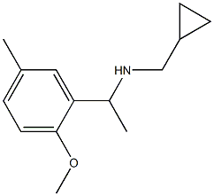 (cyclopropylmethyl)[1-(2-methoxy-5-methylphenyl)ethyl]amine Structure