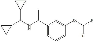 (dicyclopropylmethyl)({1-[3-(difluoromethoxy)phenyl]ethyl})amine 구조식 이미지