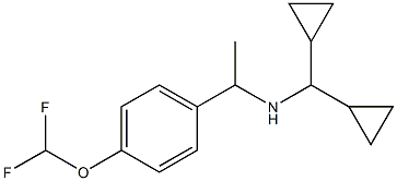 (dicyclopropylmethyl)({1-[4-(difluoromethoxy)phenyl]ethyl})amine 구조식 이미지