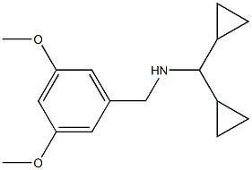 (dicyclopropylmethyl)[(3,5-dimethoxyphenyl)methyl]amine 구조식 이미지