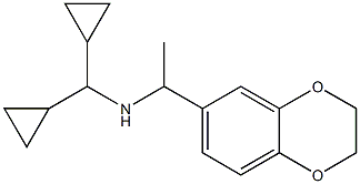 (dicyclopropylmethyl)[1-(2,3-dihydro-1,4-benzodioxin-6-yl)ethyl]amine Structure