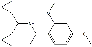 (dicyclopropylmethyl)[1-(2,4-dimethoxyphenyl)ethyl]amine Structure