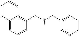 (naphthalen-1-ylmethyl)(pyridin-3-ylmethyl)amine 구조식 이미지