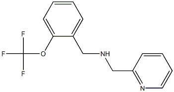 (pyridin-2-ylmethyl)({[2-(trifluoromethoxy)phenyl]methyl})amine Structure