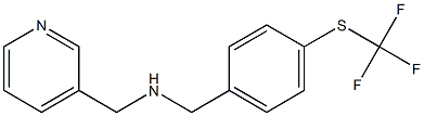 (pyridin-3-ylmethyl)({4-[(trifluoromethyl)sulfanyl]phenyl}methyl)amine 구조식 이미지