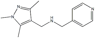 (pyridin-4-ylmethyl)[(1,3,5-trimethyl-1H-pyrazol-4-yl)methyl]amine Structure