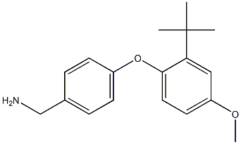 [4-(2-tert-butyl-4-methoxyphenoxy)phenyl]methanamine 구조식 이미지