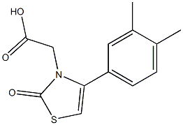 [4-(3,4-dimethylphenyl)-2-oxo-1,3-thiazol-3(2H)-yl]acetic acid 구조식 이미지