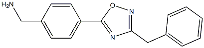 [4-(3-benzyl-1,2,4-oxadiazol-5-yl)phenyl]methanamine Structure