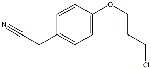 [4-(3-chloropropoxy)phenyl]acetonitrile Structure