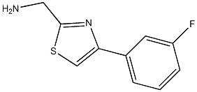 [4-(3-fluorophenyl)-1,3-thiazol-2-yl]methanamine 구조식 이미지