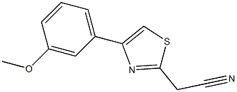 [4-(3-methoxyphenyl)-1,3-thiazol-2-yl]acetonitrile 구조식 이미지