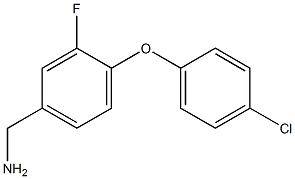 [4-(4-chlorophenoxy)-3-fluorophenyl]methanamine 구조식 이미지