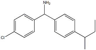 [4-(butan-2-yl)phenyl](4-chlorophenyl)methanamine 구조식 이미지
