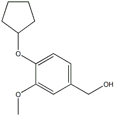 [4-(cyclopentyloxy)-3-methoxyphenyl]methanol Structure