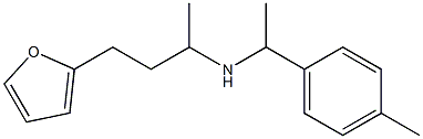 [4-(furan-2-yl)butan-2-yl][1-(4-methylphenyl)ethyl]amine 구조식 이미지