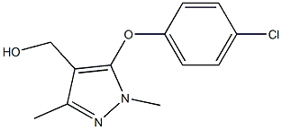 [5-(4-chlorophenoxy)-1,3-dimethyl-1H-pyrazol-4-yl]methanol Structure