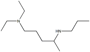 [5-(diethylamino)pentan-2-yl](propyl)amine 구조식 이미지